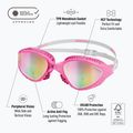 Plavecké brýle BuddySwim OzeanX Mirror pink/white/iridium 7