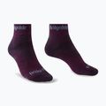 Dámské trekingové ponožky Bridgedale Hike Midweight Performance Ankle dark purple