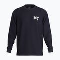 Pánské tričko Longsleeve Arcteryx Kragg SL Cotton Bird Tile black/arctic silk