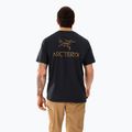 Pánské tričko Arcteryx Kragg Sl Cotton Bird Word 24k black 2