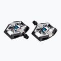 Crankbrothers Double Shot 2 černé/stříbrné/modré pedály na kolo