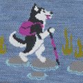 Dámské ponožky Darn Tough Critter Club Micro Crew Cushion bark 2