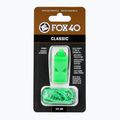 Fox 40 Classic Safety neonově zelená píšťalka se šňůrkou 2