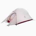 Trekový stan pro 1 osobu  Naturehike Cloud Up light grey/red