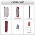 Trekový stan pro 3 osoby  Naturehike Updated Cloud Up 3 light grey/red 8