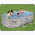 Bazén s kovovou konstrukcí  Bestway Power Steel Swim Vista Series Oval Pool Set 427x250 cm šedý 14