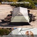 Trekový stan pro 2 osoby Naturehike Mongar Pro 2 20D light grey 2
