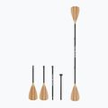 Pádlo SUP/Kayak 4-dílné RIDEWAVE Kun Bamboo Combo