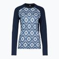 Dámská termoakční mikina Helly Hansen Lifa Merino Midweight Graphic Crew navy star pixel 5