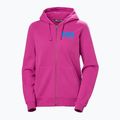 Dámská mikina Helly Hansen HH Logo Full Zip Hoodie 2.0 magenta 2.0 5