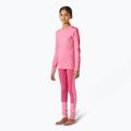 Sada dětského termoprádla Helly Hansen JR Lifa Merino Midweight sugar pink