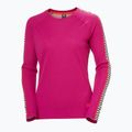 Dámská termoakční mikina Helly Hansen Lifa Active Stripe Crew magenta 2.0 4