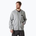 Pánská mikina Helly Hansen HH Logo Full Zip Hoodie 2.0 grey/ melange