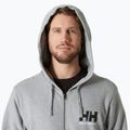 Pánská mikina Helly Hansen HH Logo Full Zip Hoodie 2.0 grey/ melange 3