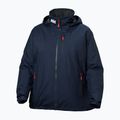 Dámská jachtařská bunda Helly Hansen Crew Hooded Midlayer Plus 2.0 navy 9