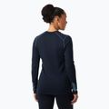 Dámská termoakční mikina Helly Hansen Lifa Merino Midweight Graphic Crew navy nordic rose aop 2