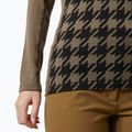 Dámská termoakční mikina Helly Hansen Lifa Merino Midweight Graphic Crew sepia houndstooth aop 4