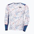 Pánská termo mikina Helly Hansen Lifa Active white slope map aop 5
