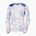 Dámská termo mikina Helly Hansen Lifa Active white slope map aop 5