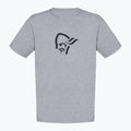 Pánské tričko NORRONA Cotton Viking grey melange/caviar 4