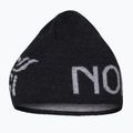 Zimní čepice NORRONA MerinoUll Logo Beanie caviar melange