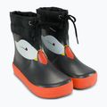 Dětské gumové boty Viking Footwear Alv Barefoot Paw Print černé 10
