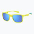Dětské sluneční brýle Polaroid PLD 8053/S matte yellow azure/blue mirror polarized 2