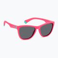 Dětské sluneční brýle Polaroid PLD 8056/S matte pink/grey polarized