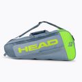 Tenisová taška HEAD Core 6R Combi šedá 283401 2
