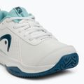 Dětské tenisové boty HEAD Sprint Court 4.0 white/ turquise 7