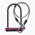 Zámek na kolo  OnGuard Neon 8154PN U-Lock black/pink