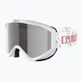 Dětské lyžařské brýle Bliz Liner Jr white pink logo/pink&silver mirror 3
