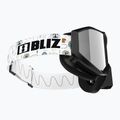 Dětské lyžařské brýle Bliz Liner Jr black white logo/brown&silver mirror 4
