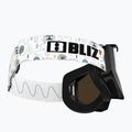 Dětské lyžařské brýle Bliz Liner Jr black white logo/brown&silver mirror 5