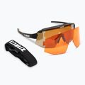 Bliz Breeze Polarized S3+S2 matné černé/hnědé stříbrné zrcadlo/bazicky oranžové cyklistické brýle