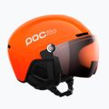 Dětská lyžařská helma POC POCito Obex Visor S2 Jr fluo orange/clarity pocito/partly sunny/lt orange