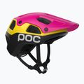Cyklistická helma POC Cularis Pure rhos red matt/citrine yellow matt