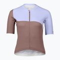 Dámský cyklistický dres POC Essential Road Print jasper brown/purple quartz 5