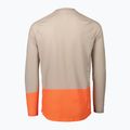 Pánské cyklistické oblečení s dlouhým rukávem POC MTB Pure light sandstone beige/zink orange 2
