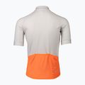 Pánský cyklistický dres POC Essential Road Logo granite grey/zink orange 7