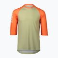 Pánský cyklistický dres POC MTB Pure 3/4 prehnite green/zink orange