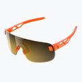 Brýle na kolo POC Elicit fluorescent orange translucent/clarity road gold