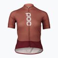 Dámský cyklistický dres POC Essential Road Logo himalayan salt/garnet red 5