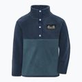 Dětská fleecová mikina Didriksons Monte 6 Half Button mountain blue