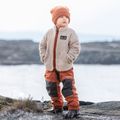 Dětská fleecová mikina Didriksons Gibbsc 2 Fz beach beige/rust 10