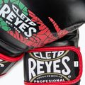 Boxerské rukavice  Cleto Reyes Velcro Sparring black/red/white green red 5