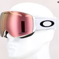 Lyžařské brýle Oakley Flight Deck M rose gold OO7064-C9 7