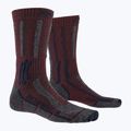 Trekingové ponožky X-Socks Trek X Merino LT bordové TS03S19U-R008 4