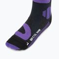 Lyžařské ponožky X-Socks Ski Control 4.0 charcoal melange/purple 3