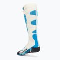 Dámské lyžařské ponožky X-Socks Ski Silk Merino 4.0 white/black/turquoise 2